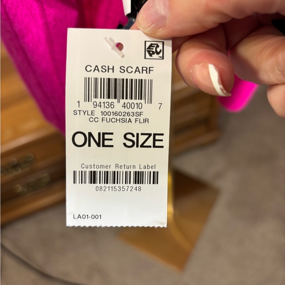 Charter Club Pink Scarf - Picture 4 of 7